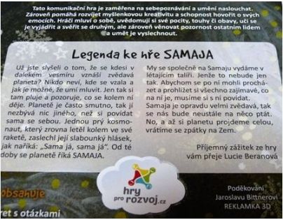 Samaja Zvedavá planéta komunikačná stolová hra