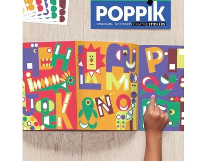Poppik Samolepkové panorama Abeceda