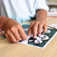 Poppik Puzzle samolepkové Divoké zvieratá 105 dielikov 5