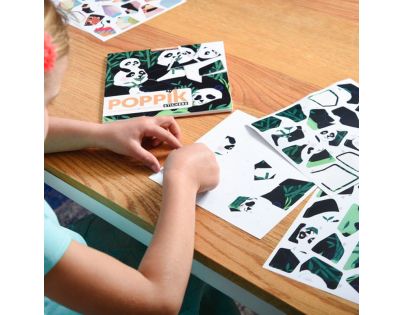 Poppik Puzzle samolepkové Divoké zvieratá 105 dielikov