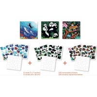 Poppik Puzzle samolepkové Divoké zvieratá 105 dielikov 2