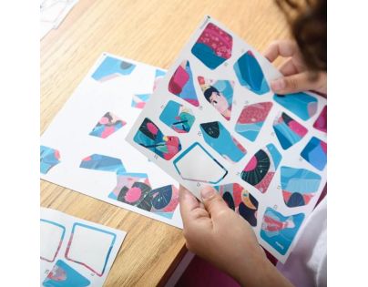 Poppik Puzzle samolepkové Princezny 105 dielikov