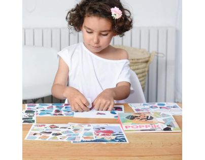 Poppik Puzzle samolepkové Princezny 105 dielikov