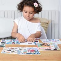 Poppik Puzzle samolepkové Princezny 105 dielikov 5