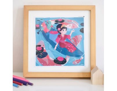 Poppik Puzzle samolepkové Princezny 105 dielikov