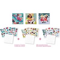 Poppik Puzzle samolepkové Princezny 105 dielikov 2