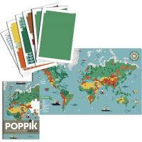 Poppik Samolepkový plagát Mapa sveta 4
