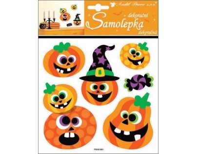 Anděl Samolepky Halloween tekvica 23 x 18 cm
