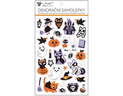 Anděl Nálepky Halloween mačky 14,5 x 25 cm