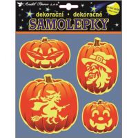Samolepky svietiace v tme tekvice 23 x 18 cm