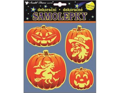 Samolepky svietiace v tme tekvice 23 x 18 cm