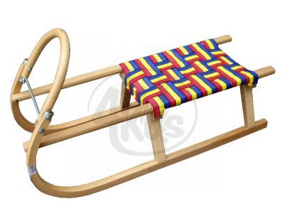 Saně celodřevěné s pruhy 125cm Acra