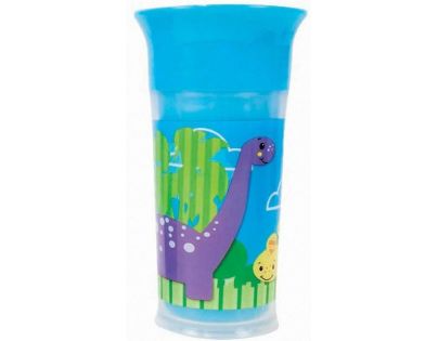 Sassy Trénovací Termohrnek 266 ml Modrý dinosauři