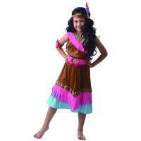 Made Detský kostým Indiánka s čelenkou 110 - 120 cm