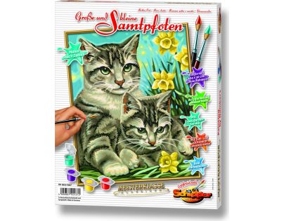 Schipper Classics Kočka s kotětem 24 x 30 cm