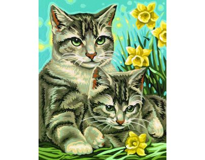 Schipper Classics Kočka s kotětem 24 x 30 cm