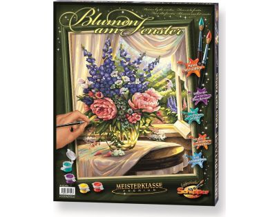 Schipper Premium Květiny u okna 40 x 50cm