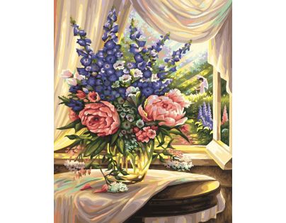 Schipper Premium Květiny u okna 40 x 50cm