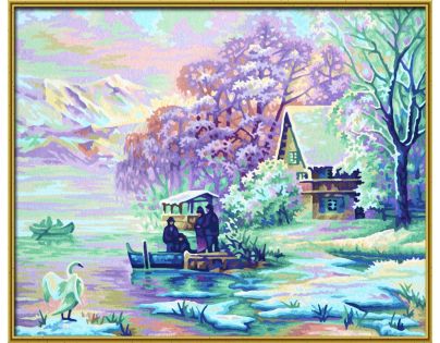 Schipper Premium Zima u jezera 40 x 50cm