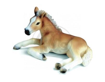 Schleich 13292 - Zvířátko - hříbě hafling ležící