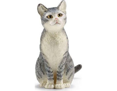 Schleich Mačka domáca sediaci