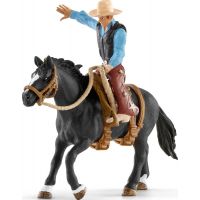 Schleich Osedlaný kôň s kovbojom