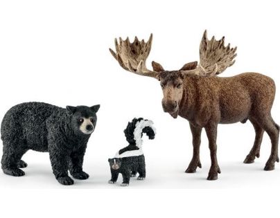 Schleich 41456 lesné obyvatelia Severnej Ameriky 3ks