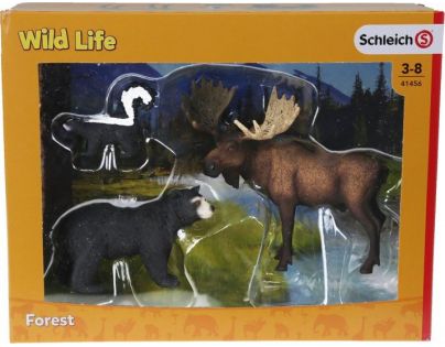 Schleich 41456 lesné obyvatelia Severnej Ameriky 3ks