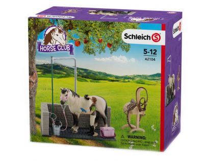 Schleich 42104 Umývacie kút pre kone s príslušenstvom