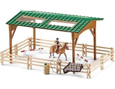 Schleich 42189 Set jezdecký areál s koněm a příslušenstvím