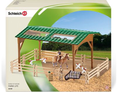 Schleich 42189 Set jezdecký areál s koněm a příslušenstvím