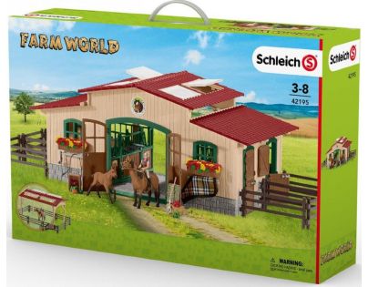 Schleich Stajňa s koňmi a príslušenstvom