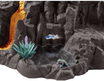 Schleich Dinosaurs Giant volcano with T-rex