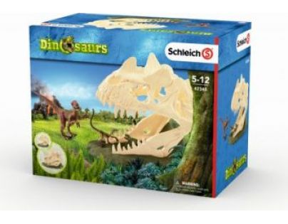 Schleich 42348 Veľká lebka s Velociraptor a jašterom