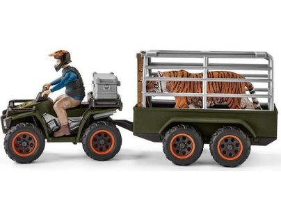 Schleich Štvorkolka s prívesom a príslušenstvom