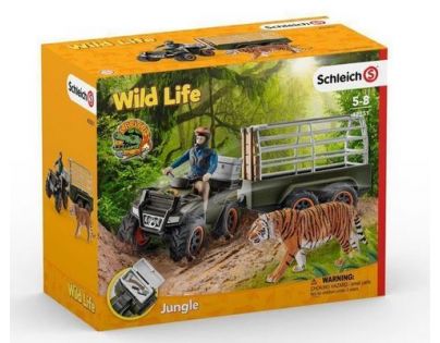 Schleich Štvorkolka s prívesom a príslušenstvom