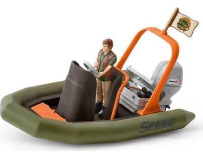 Schleich Pobrežná hliadka s člnom