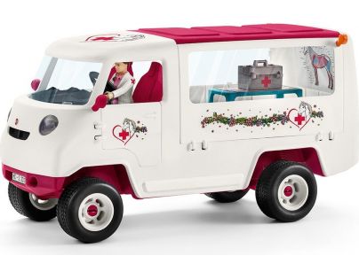 Schleich 42370 Mobilná veterinárna klinika s kobylou a ošetrovateľom