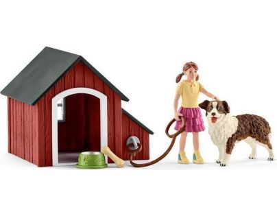 Schleich Psia búda s príslušenstvom