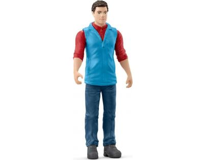 Schleich Poľnohospodársky dopravník na seno s farmárom
