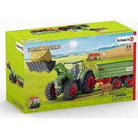 Schleich Traktor s vlekom 2