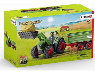 Schleich Traktor s vlekom