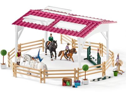 Schleich Jazdecká škola s jazdcami na koňoch