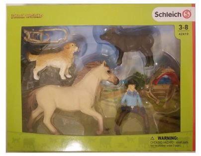 Schleich 42419 set westernová jazdkyne so zvieratkami