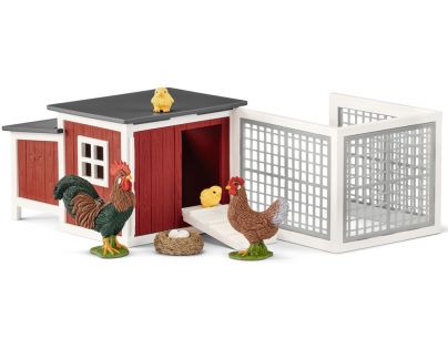 Schleich Set kurník so zvieratkami a príslušenstvom 42421