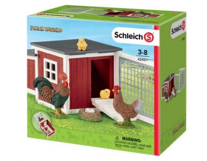 Schleich Set kurník so zvieratkami a príslušenstvom 42421