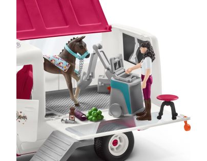 Schleich Horse Club Nová Mobilná veterinárna klinika s kobylou a ošetrovateľom - Poškodený obal