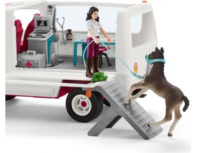 Schleich Horse Club Nová Mobilná veterinárna klinika s kobylou a ošetrovateľom