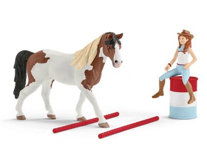 Schleich Hannah a jazdecká sada na western