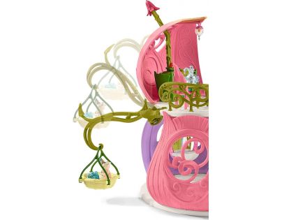 Schleich 42445 Trblietavý kvetinový dom s jednorožce, jazerom a stajní